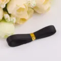Black double faced satin ribbon DIY accessories handmade material cake packaging decor - Black
