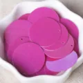 25mm iridescent round sequins spangles with hole for DIY crafts garment sewing accessories trim. - Iridescent Rose Red