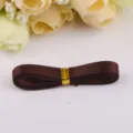 Brown satin ribbon variant, double face fabric ribbon for DIY craft and gift wrapping bow. - Dark Coffee
