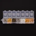 DIY 8mm jump rings set in storage box, metal open and split rings for jewelry making. - Single & Double Loop / 8mm Boxed / Mixed Colors