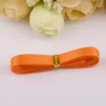 Orange double-sided satin ribbon DIY bow material and gift wrapping decoration SKU item - Orange