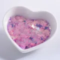 Holographic Butterfly Nail Sequins Pink Glitter DIY Nail Art Sparkle Decals For Craft - Butterfly / 6mm / Transparent Purple