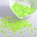 Green butterfly nail sequins DIY glitter flakes for manicure art decorations cute crafts - Butterfly / 6mm / Transparent Green