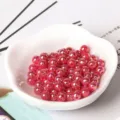 DIY colorful loose beads for handmade jewelry making, sparkling rainbow beads for bracelet necklace. - 6mm (50 Pieces) / Dark Red
