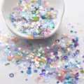 Holografische Mix Pailletten Glitzer für Nageldesign, Harz Füllung und DIY Gesichts Make-up. - Zufällige gemischte Stile und Farben