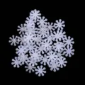 White snowflake ABS pearl patches DIY craft phone case accessories decorative ornaments. - Snowflake / 14x3mm / White