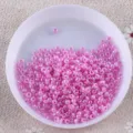 2mm light rose red glass seed beads for DIY handmade bracelets jewelry accessories supply - Light Rose Red