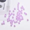 6mm purple acrylic imitation pearl loose beads for DIY handmade jewelry bracelets. - 100 Pieces/Pack / Lavender