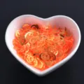 Gold orange moon star nail art sequins glitter DIY crafts manicure decoration shiny pieces - Moon & Star / 9mm / Transparent Orange