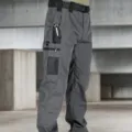 Herren Taktische Cargohose Langlebig Wasserdicht Straight Fit Freizeithose Grau Multi - S / Unterteile / Grau