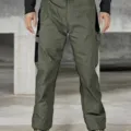 Herren taktische Cargohose outdoor langlebig wasserdicht gerade Freizeithose gruen farbe - S / Unterteile / Grün
