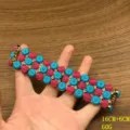 Vintage chapado oro colorido resina cristal flor pulsera joya accesorio mujer - Pulsera