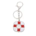 Creatieve metalen reddingsboei sleutelhanger schattig rood wit tas charm accessoire - Rode Kruis