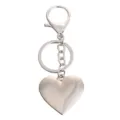 Zilveren hartvormige metalen sleutelhanger hanger, leuk cadeau voor koppels en liefhebbers. - Zilver