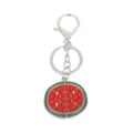Schattige watermeloen metalen sleutelhanger voor tas rugzak hanger fruit cadeau accessoire - Watermeloen