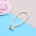Elegante kunstparel tas ketting hanger, stijlvolle accessoires voor leuke handtassen. - Goud