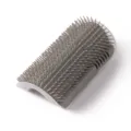 Brosse d'angle pour chat en silicone gris pour gratter le mur et massage animal. - Petit (Emballé) / Gris