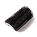Jouet brosse de coin pour chat, peigne de grattage en plastique incurvé pour chatons. - Petit (Emballé) / Noir