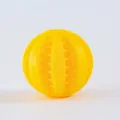 Balle de jouet à mâcher pour chien en silicone jaune vif pour la dentition des animaux. - Petit 5cm / Jaune