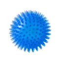 Balle de jouet a macher pour chien bleu piquant, balle de massage couinante pour chiot et ennui. - 9cm / Bleu