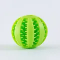 Balle de jouet à mâcher pour chien en silicone vert, jouet de dentition résistant pour animaux. - Petit 5cm / Vert
