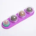 Catnip wall ball cat toy interactive lickable treat pet teeth cleaning entertainment - Bag Packaging / Purple