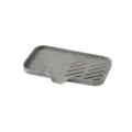 portasapone in silicone grigio con scolo per spugna da cucina e lavandino bagno casa - Taglia L / Grigio