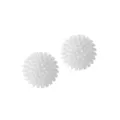 White laundry balls for washing machine, anti-tangle cleaning friction spheres pair. - Large (Diameter 6cm) / White