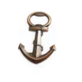 Vintage brons anker flesopener, creatieve metalen bieropener als nautisch huwelijksgeschenk. - Antiek rood koper