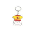 Spanje voetbalshirt vorm metalen sleutelhanger en flesopener, fan souvenir en cadeau. - Spanje Stijl