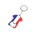 Portachiavi apribottiglie in metallo a forma di maglia con bandiera francese, gadget. - Stile Francia