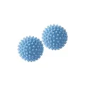 Blue silicone laundry balls for washing machine, anti winding and deep cleaning tool 2pcs - Large (Diameter 6cm) / Light Blue