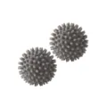 Grey silicone laundry balls for washing machine anti-tangle and cleaning clothes pair - Large (Diameter 6cm) / Light Gray