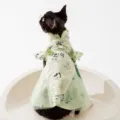Süßes Sommer Katzenkleid, chinesischer Stil Panda Druck Haustierkleidung für Katzen. - S / Unterteile / Panda-Kleid im chinesischen Stil