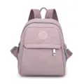 Women mini backpack casual oxford cloth lightweight stylish small daypack for travel purple - Light Pink