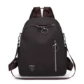 Dunkelbrauner Damen Rucksack stilvoll lässig Alltag Pendeln Reise leicht Tagesrucksack. - Kaffeebraun