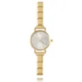 Elegante goldene modulare Edelstahl-DIY-Uhr für Damen mit silbernem römischem Zifferblatt - Ganze Uhr Mit Weißem Zifferblatt / Gold