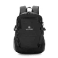 Sac a dos de voyage carre noir grande capacite sport exterieur randonnee vue principale - Noir