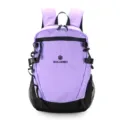 Sac à dos de randonnée étanche à carreaux violet grande capacité voyage sport plein air pour tous - Violet