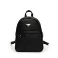 Sac a dos femme en cuir PU noir elegante decontracte voyage cartable mode tendance - Noir