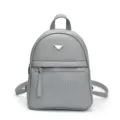 Sac à dos décontracté en cuir PU pour femme, élégant sac de voyage et école quotidien. - Bleu