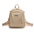 Schicker minimalistischer Morandi beige Pendler Rucksack für Damen, stilvolle Freizeittasche. - Beige