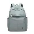 Sac à dos en nylon léger pour femme, grand sac d'école décontracté, sac de voyage tendance. - Bleu Brume