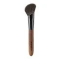 Professionele schuine make-up kwast met echt haar voor gezichtscontour en blush. - Walnoot Schuine Contourkwast