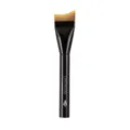 Hochwertiger Halbmond-Foundation-Pinsel mit weichen Borsten und schwarzem Griff für Make-up. - Sichelförmige Grundierungspinsel / Hellschwarz