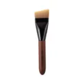 Professioneller flacher schräger Pinsel mit Holzgriff für ein makelloses Make-up-Finish. - Walnuss schräger Foundation-Pinsel