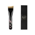 Professioneller flacher Foundation-Make-up-Pinsel mit Kirschblüten-Griff und Box. - Fischschwanz Foundation Pinsel / Mit Box