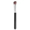 Angled synthetic makeup brush for precise highlighting and concealer application. Soft bristles. - Diagonal Triangle Highlighter Brush (Synthetic Fiber)