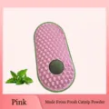 Pink ice cream shaped cat self groomer wall brush with natural green catnip ball - Ziplock Bag Packaging / Pink