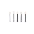 5-teiliges Set doppelseitiger Lidschatten Pinsel mit Metallgriff für präzises Make-up. - Schwammköpfe (5er-Pack)